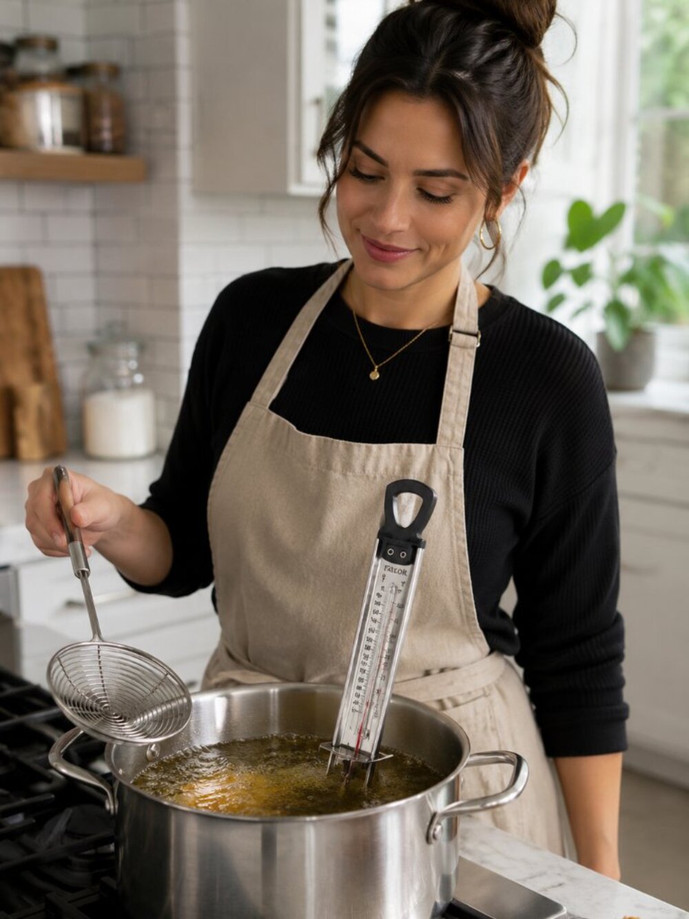 Taylor TruTemp Candy & Deep Fry Thermometer Stainless Steel Adjustable Pan Clip